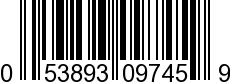 UPC-A <b>053893097459 / 0 53893 09745 9