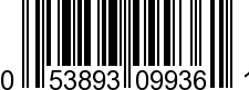 UPC-A <b>053893099361 / 0 53893 09936 1