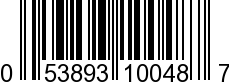 UPC-A <b>053893100487 / 0 53893 10048 7