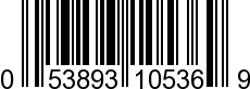 UPC-A <b>053893105369 / 0 53893 10536 9