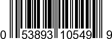 UPC-A <b>053893105499 / 0 53893 10549 9