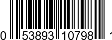 UPC-A <b>053893107981 / 0 53893 10798 1