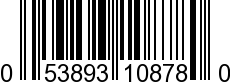 UPC-A <b>053893108780 / 0 53893 10878 0