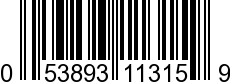 UPC-A <b>053893113159 / 0 53893 11315 9