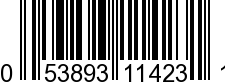 UPC-A <b>053893114231 / 0 53893 11423 1