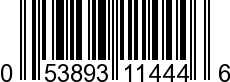 UPC-A <b>053893114446 / 0 53893 11444 6