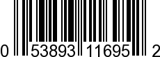 UPC-A <b>053893116952 / 0 53893 11695 2