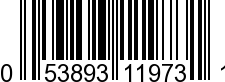 UPC-A <b>053893119731 / 0 53893 11973 1