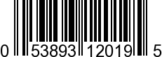 UPC-A <b>053893120195 / 0 53893 12019 5