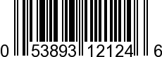 UPC-A <b>053893121246 / 0 53893 12124 6