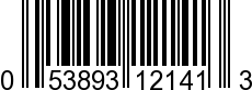 UPC-A <b>053893121413 / 0 53893 12141 3