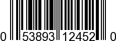 UPC-A <b>053893124520 / 0 53893 12452 0