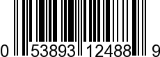 UPC-A <b>053893124889 / 0 53893 12488 9