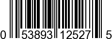 UPC-A <b>053893125275 / 0 53893 12527 5