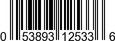 UPC-A <b>053893125336 / 0 53893 12533 6