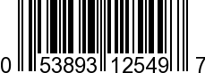 UPC-A <b>053893125497 / 0 53893 12549 7