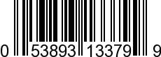 UPC-A <b>053893133799 / 0 53893 13379 9