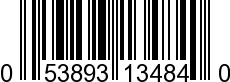 UPC-A <b>053893134840 / 0 53893 13484 0