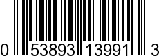 UPC-A <b>053893139913 / 0 53893 13991 3