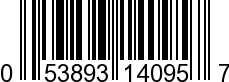 UPC-A <b>053893140957 / 0 53893 14095 7
