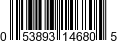 UPC-A <b>053893146805 / 0 53893 14680 5