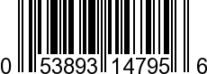 UPC-A <b>053893147956 / 0 53893 14795 6