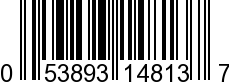 UPC-A <b>053893148137 / 0 53893 14813 7