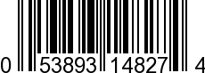 UPC-A <b>053893148274 / 0 53893 14827 4