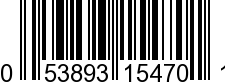 UPC-A <b>053893154701 / 0 53893 15470 1