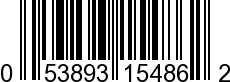 UPC-A <b>053893154862 / 0 53893 15486 2