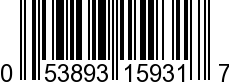 UPC-A <b>053893159317 / 0 53893 15931 7