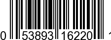 UPC-A <b>053893162201 / 0 53893 16220 1