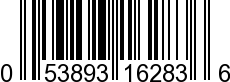 UPC-A <b>053893162836 / 0 53893 16283 6