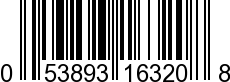 UPC-A <b>053893163208 / 0 53893 16320 8