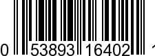 UPC-A <b>053893164021 / 0 53893 16402 1