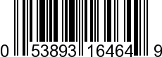 UPC-A <b>053893164649 / 0 53893 16464 9