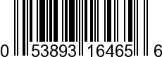 UPC-A <b>053893164656 / 0 53893 16465 6