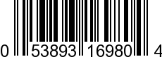 UPC-A <b>053893169804 / 0 53893 16980 4