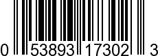 UPC-A <b>053893173023 / 0 53893 17302 3