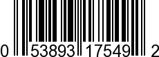 UPC-A <b>053893175492 / 0 53893 17549 2