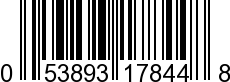 UPC-A <b>053893178448 / 0 53893 17844 8