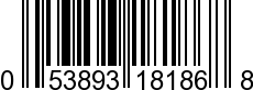 UPC-A <b>053893181868 / 0 53893 18186 8