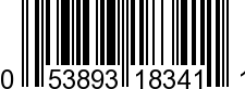 UPC-A <b>053893183411 / 0 53893 18341 1