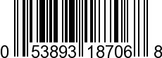 UPC-A <b>053893187068 / 0 53893 18706 8