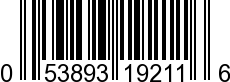 UPC-A <b>053893192116 / 0 53893 19211 6