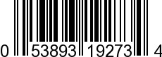 UPC-A <b>053893192734 / 0 53893 19273 4