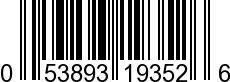 UPC-A <b>053893193526 / 0 53893 19352 6