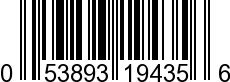 UPC-A <b>053893194356 / 0 53893 19435 6