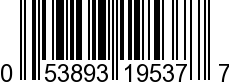 UPC-A <b>053893195377 / 0 53893 19537 7