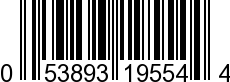 UPC-A <b>053893195544 / 0 53893 19554 4